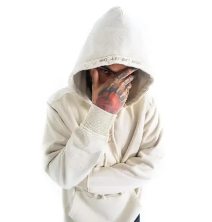 FUBU Khaki Garment Washed Script Hoodie (5)