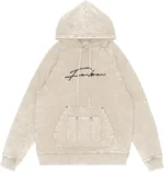 FUBU Signature Washed Utility Hoodie, Charcoal (1)
