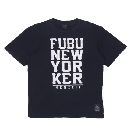 Mens Fubu New YorkerT Shirt Black (1)