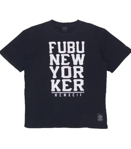 Mens Fubu New YorkerT Shirt Black (1)