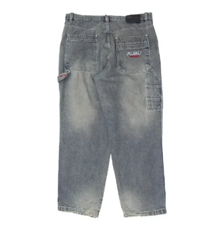 Mens Fubu The Collection Washed Carpenter Jeans (2)