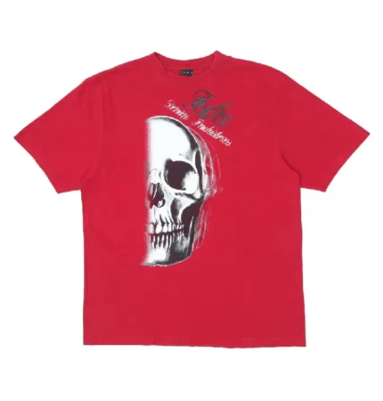 Mens Y2K Fubu Denim Collection Skull T Shirt (1)