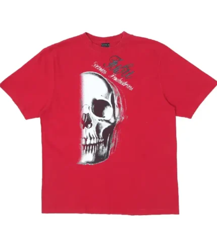 Mens Y2K Fubu Denim Collection Skull T Shirt (1)