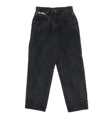 Mens Y2K Fubu Embroidered Carpenter Jeans (1)