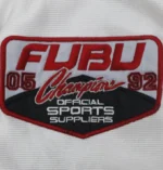 Vintage 90s FUBU 05 Football Jersey Hip Hop Rap White Black All State Heavy (3)