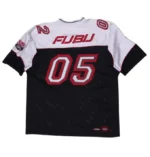 Vintage 90s FUBU 05 Football Jersey Hip Hop Rap White Black All State Heavy (6)