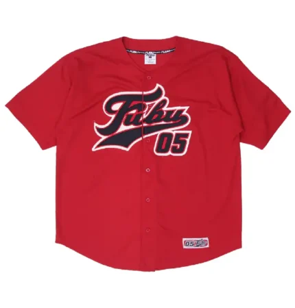 Vintage FUBU Sports 'The Collection' 2005 Jersey Red With Bold Logo (1)