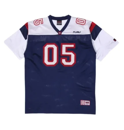 Vintage Mens FUBU Mesh Jersey Navy White 05 Embroidered (1)