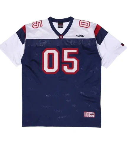 Vintage Mens FUBU Mesh Jersey Navy White 05 Embroidered (1)