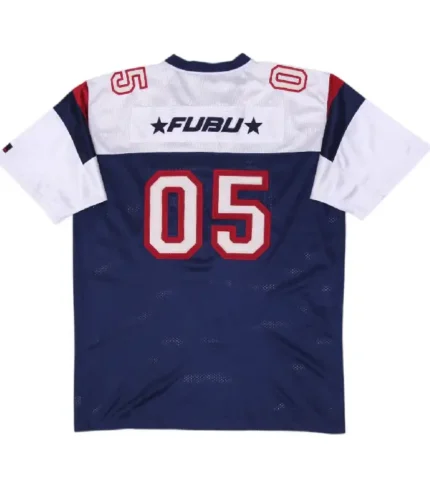 Vintage Mens FUBU Mesh Jersey Navy White 05 Embroidered (5)