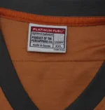 Vintage Platinum Fubu Fat Albert Football Shirt Orange Beige (3)