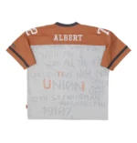 Vintage Platinum Fubu Fat Albert Football Shirt Orange Beige (4)