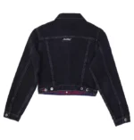 Y2K Ladies Black Fubu 100% Cotton Denim Jacket (2)
